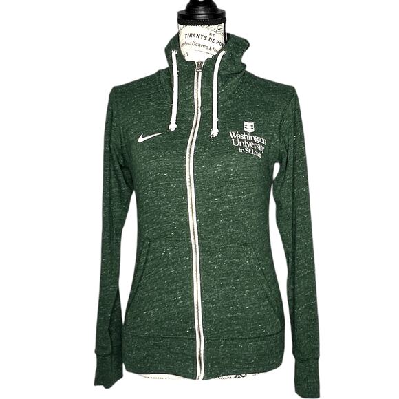 Nike X-SMALL Washington University St. Louis Full Zip Long Sleeve Hooded Jacket - Picture 1 of 11